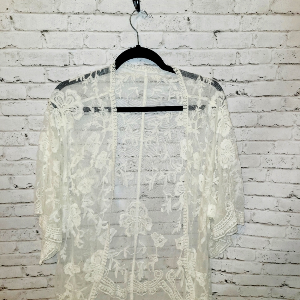 White Lace Duster